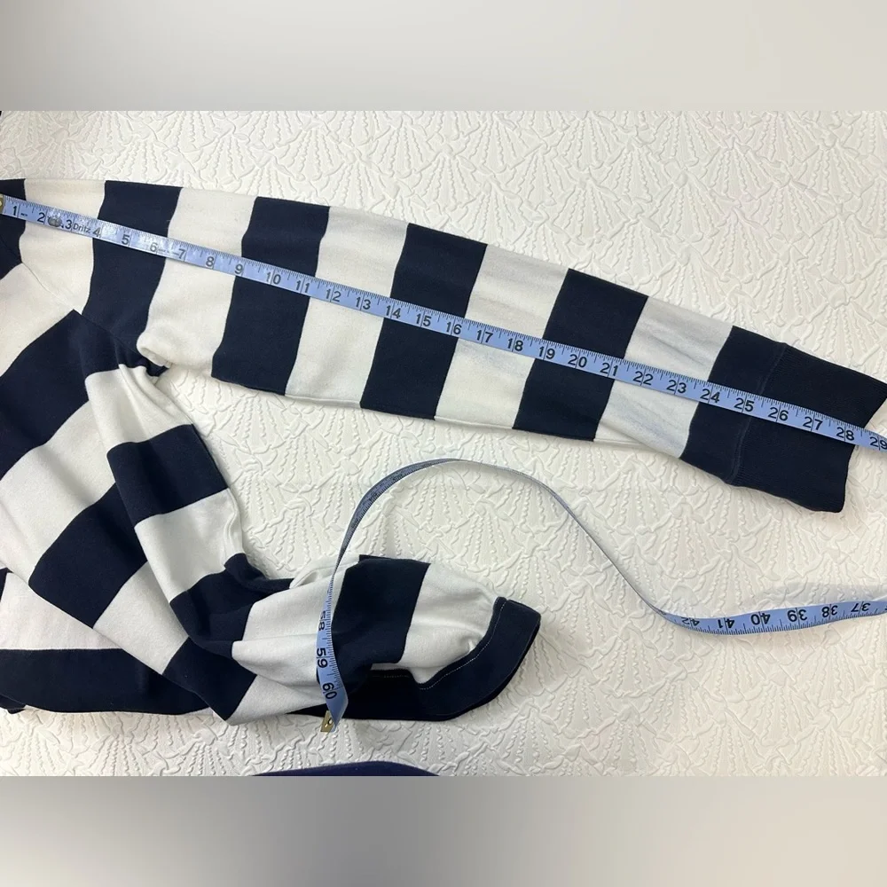 Abercrombie & Fitch Blue and White Long Sleeve Tee - Picture 5 of 8